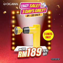 [Apply Code: 6TT31] [New Arrival 2024] ogawa by OGAWA TURBOREVIVE Hot & Cold Massage Gun*